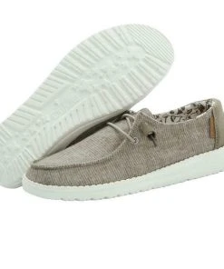 Hey Dude Wendy Chambray Sage Lightweight Slip On Casual Comfort Women's Shoes