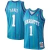 Baron Davis Charlotte Hornets Mitchell & Ness NBA Authentic Jersey 1999-2000