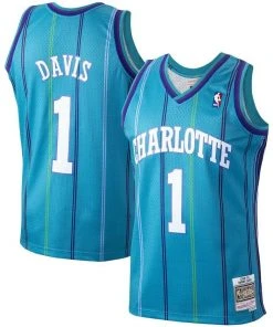 Baron Davis Charlotte Hornets Mitchell & Ness NBA Authentic Jersey 1999-2000