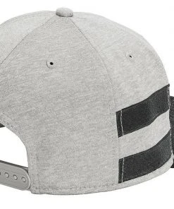 New Era 9FIFTY Shadow Heather Striped Flat Brim Snapback Hat Cap - Blank 950