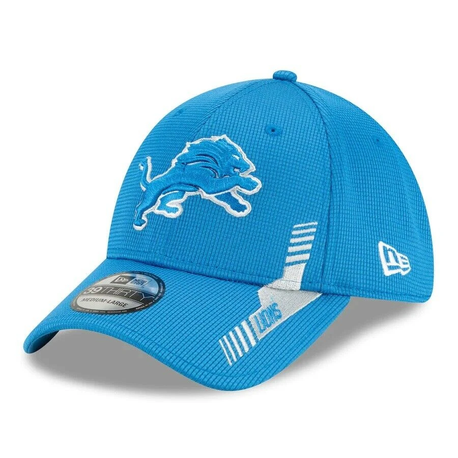2021 Detroit Lions New Era 39THIRTY NFL Home Sideline On Field Stretch Hat Cap 1 2021 Detroit Lions New Era 39THIRTY NFL Home Sideline On Field Stretch Hat Cap