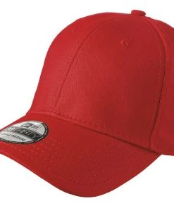 New Era 39THIRTY Flex Structured Stretch Hat Blank Cap - Black, White, Navy, Red