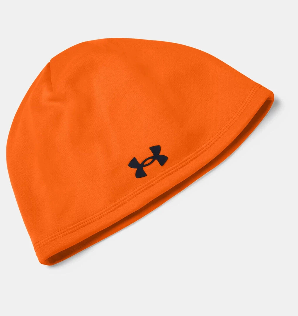 Under Armour Men's UA Fleece Storm Beanie Stocking Cap Blaze Orange Hunting Hat 1 Under Armour Men's UA Fleece Storm Beanie Stocking Cap Blaze Orange Hunting Hat