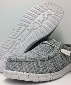 Hey Dude Wally Stretch Aggregate Lightweight Slip On Casual Comfort Men's Shoes