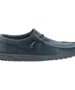 Hey Dude Wally Suede Carbon Men's Shoes Comfortable Lightweight Slip On Casual 8 Hey Dude Wally Suede Carbon Men's Shoes Comfortable Lightweight Slip On Casual