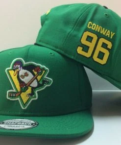 Headgear Classics Charlie Conway D-5 Mighty Ducks Movie Authentic Hockey Snapback Hat Cap Flat