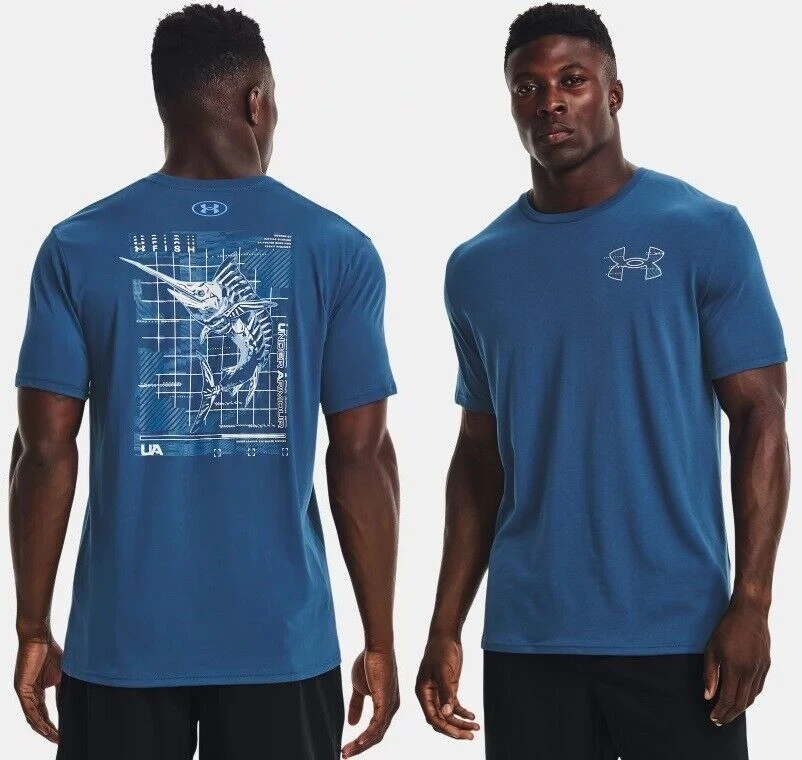 Under Armour Men's UA Fish Marlin Skelmatic Short Sleeve Graphic T-Shirt SS Tee 1 Under Armour Men's UA Fish Marlin Skelmatic Short Sleeve Graphic T-Shirt SS Tee