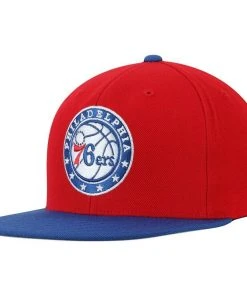 Philadelphia 76ers Mitchell & Ness NBA Snapback Hat 2Tone Hardwood Cap Sixers