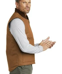 Carhartt Men's Duck Vest Artic-Quilt Lined V01 Water Repellent Zippered
