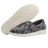 Hey Dude Wendy Misty Charcoal Cheetah Women's Lightweight Slip On Casual Shoe Hey Dude Shoes