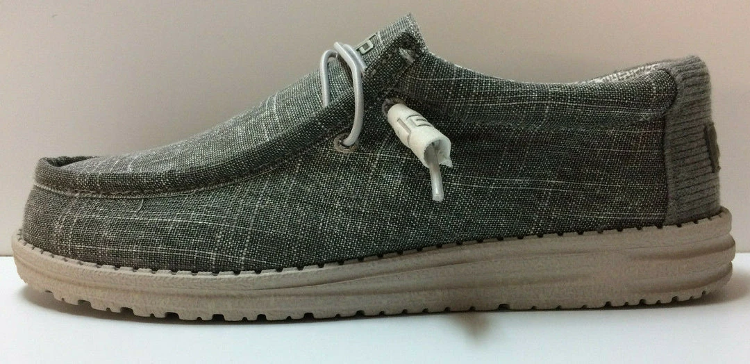 Hey Dude Wally Ash Crosshatch Men's Shoes Comfortable Lightweight Slip On Casual Hey Dude Shoes 3 Hey Dude Wally Ash Crosshatch Men's Shoes Comfortable Lightweight Slip On Casual Hey Dude Shoes