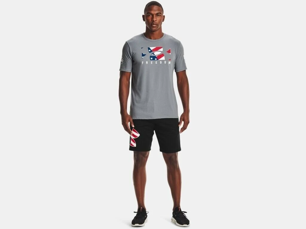 Under Armour Men's UA Freedom Rival Big Flag Logo Casual Workout Fitness Shorts 5 Under Armour Men's UA Freedom Rival Big Flag Logo Casual Workout Fitness Shorts