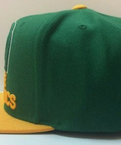 Seattle SuperSonics Mitchell & Ness NBA Snapback Hat XL Logo 2Tone Cap Sonics