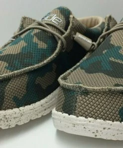 Hey Dude Wally Sox Safari Camo Men's Lightweight SlipOn Casual Comfortable Shoes