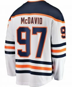 Fanatics Connor McDavid Edmonton Oilers Fantics NHL Hockey Jersey Men's White Away