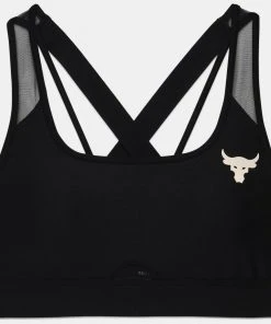 Under Armour Womens UA Project Rock Crossback Mid Sports Bra Dwayne Johnson