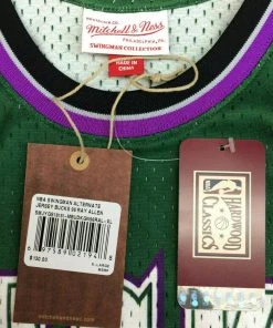 Ray Allen Milwaukee Bucks Mitchell & Ness NBA Authentic Jersey 1996-1997 Rookie