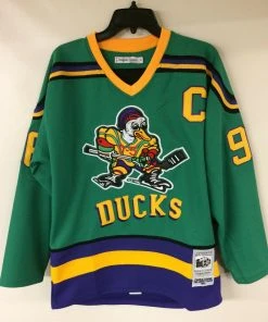 Charlie Conway Mighty Ducks #96 Headgear Classics Movie Authentic Hockey Jersey