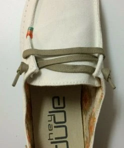 Hey Dude Shoes Hey Dude Wendy Rodeo White Aztec Women's Lightweight Casual Comfort SlipOn Shoes