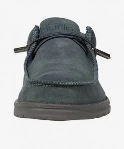 Hey Dude Wally Suede Carbon Men's Shoes Comfortable Lightweight Slip On Casual 9 Hey Dude Wally Suede Carbon Men's Shoes Comfortable Lightweight Slip On Casual