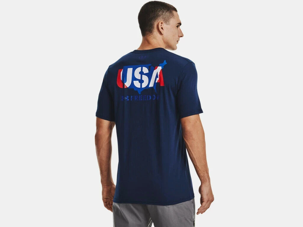 Under Armour Mens UA Freedom USA States Logo Short Sleeve Graphic T-Shirt SS Tee 3 Under Armour Mens UA Freedom USA States Logo Short Sleeve Graphic T-Shirt SS Tee