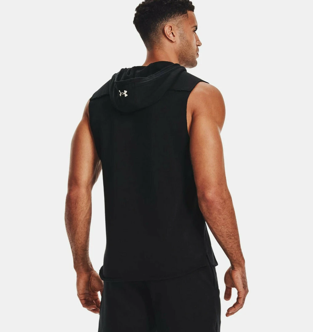 Under Armour Mens UA Project Rock Terry Sleeveless Hoodie Iron Paradise Rock 11 Under Armour Mens UA Project Rock Terry Sleeveless Hoodie Iron Paradise Rock