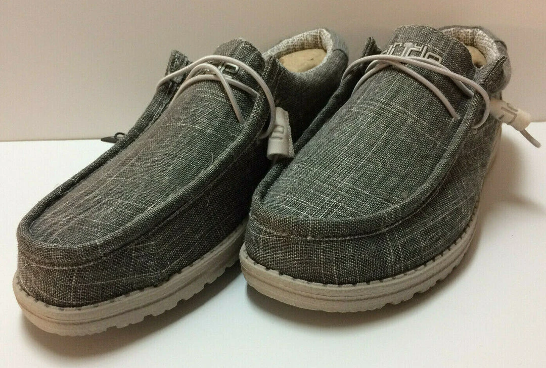 Hey Dude Wally Ash Crosshatch Men's Shoes Comfortable Lightweight Slip On Casual Hey Dude Shoes 2 Hey Dude Wally Ash Crosshatch Men's Shoes Comfortable Lightweight Slip On Casual Hey Dude Shoes