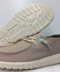 Hey Dude Shoes Hey Dude Wendy Natural Rose Women's Lightweight Comfortable Shoes Slip On