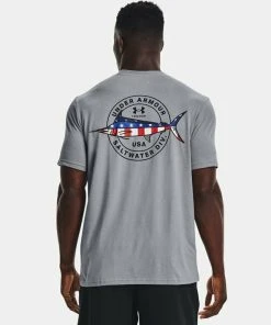 Under Armour Mens UA Freedom Marlin Short Sleeve Graphic T-Shirt SS Tee 1370305 11 Under Armour Mens UA Freedom Marlin Short Sleeve Graphic T-Shirt SS Tee 1370305