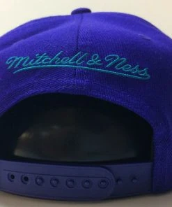2022 Charlotte Hornets Mitchell & Ness NBA Snapback Hat Cap 2Tone Flat Brim
