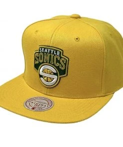 Seattle SuperSonics Mitchell & Ness NBA Snapback Hat XL Logo HWC Cap Sonics