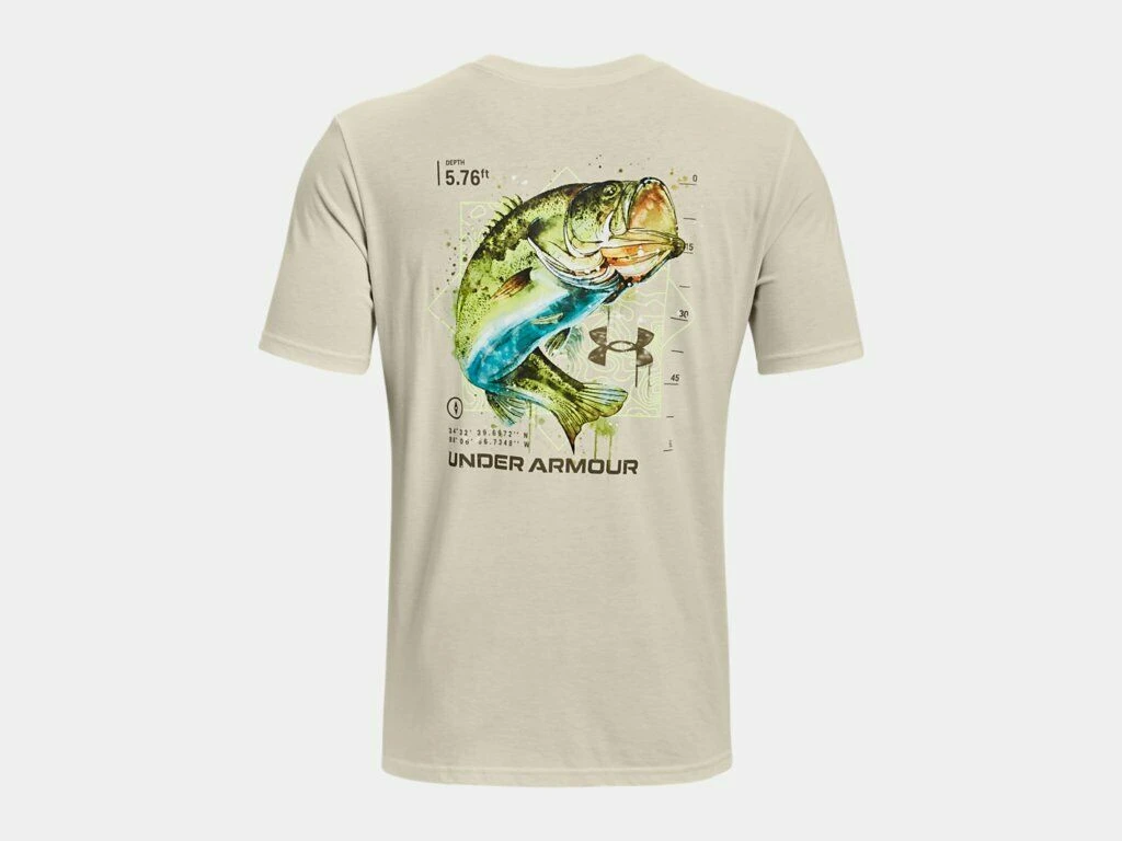 Under Armour Mens UA Fish Bass Waterblur Graphic Short Sleeve Graphic T-Shirt 5 Under Armour Mens UA Fish Bass Waterblur Graphic Short Sleeve Graphic T-Shirt