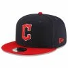 2022 Cleveland Guardians C New Era 9FIFTY MLB Adjust Snapback Hat Cap 2Tone 950