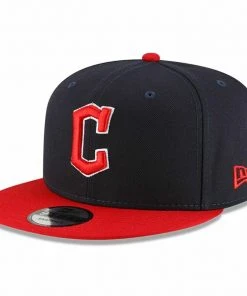 2022 Cleveland Guardians C New Era 9FIFTY MLB Adjust Snapback Hat Cap 2Tone 950