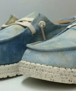 Hey Dude Wendy Tie Dye Dawn Blue Women's Lightweight Slip On Casual Shoes