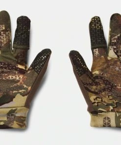 Under Armour Men's UA Coldgear Storm Hunt Early Season Fleece Camo Gloves