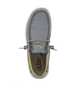 Hey Dude Shoes Hey Dude Wally Free Ash Men's Shoe Comfortable Lightweight Slip On Casual Shoes