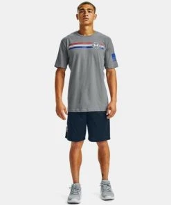Under Armour Men's Freedom Tech Graphic Shorts 10" Casual Workout Fitness Shorts 21 Under Armour Men's Freedom Tech Graphic Shorts 10
