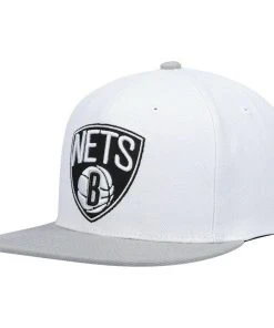 2022 Brooklyn Nets Mitchell & Ness NBA Snapback Hat Cap 2Tone Flat Brim