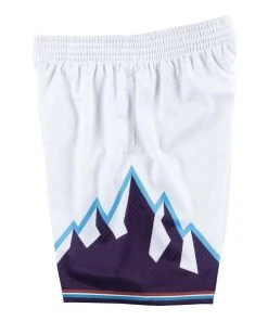 1996 Utah Jazz Mitchell & Ness NBA Authentic Swingman Men's Mesh Shorts White