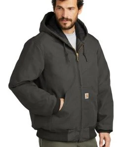 Carhartt Quilted Flannel Lined Duck Active Jacket J140 Regular/Tall Work Winter