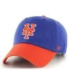 ’47 New York Mets NY '47 Brand MLB Clean Up Adjustable Strapback Hat Dad Cap 2Tone