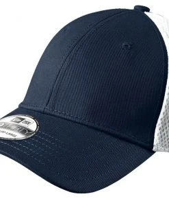 New Era 39THIRTY Mesh Back Flex Stretch Hat Blank Cap - Black, White, Navy, Red