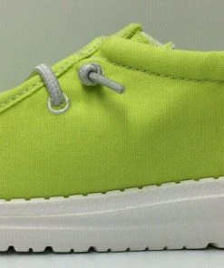 Hey Dude Wally Youth Fresh Lime Comfortable Lightweight Slip On Casual Shoes Hey Dude Shoes 9 Hey Dude Wally Youth Fresh Lime Comfortable Lightweight Slip On Casual Shoes Hey Dude Shoes
