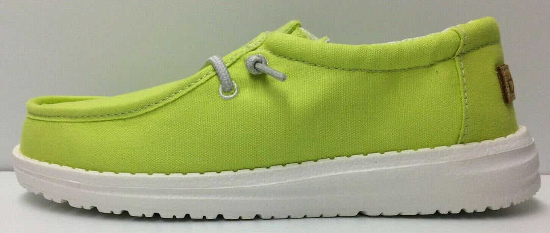 Hey Dude Wally Youth Fresh Lime Comfortable Lightweight Slip On Casual Shoes Hey Dude Shoes 3 Hey Dude Wally Youth Fresh Lime Comfortable Lightweight Slip On Casual Shoes Hey Dude Shoes