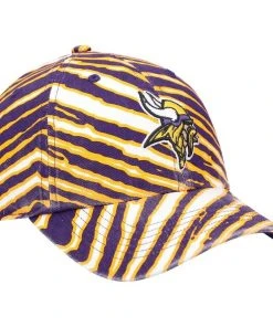 ’47 Minnesota Vikings 47 Brand X Zubaz NFL Clean Up Adjustable Strapback Hat Dad Cap