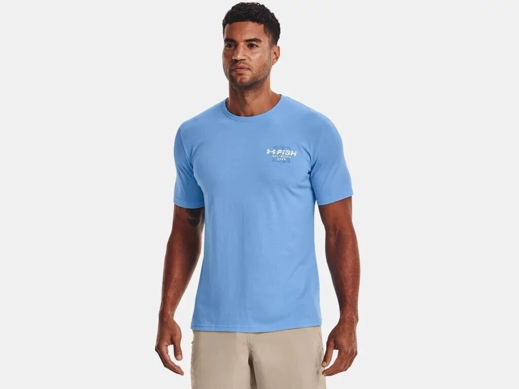 Under Armour Men's UA Fish Marlin Waterblur Short Sleeve Graphic T-Shirt SS Tee 3 Under Armour Men's UA Fish Marlin Waterblur Short Sleeve Graphic T-Shirt SS Tee