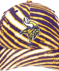 ’47 Minnesota Vikings 47 Brand X Zubaz NFL Clean Up Adjustable Strapback Hat Dad Cap