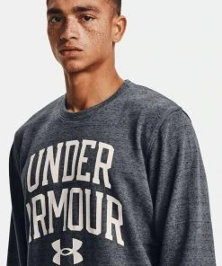 Under Armour Men's UA Rival Terry Crew Big Logo Sweatshirt Pullover 23 Under Armour Men's UA Rival Terry Crew Big Logo Sweatshirt Pullover