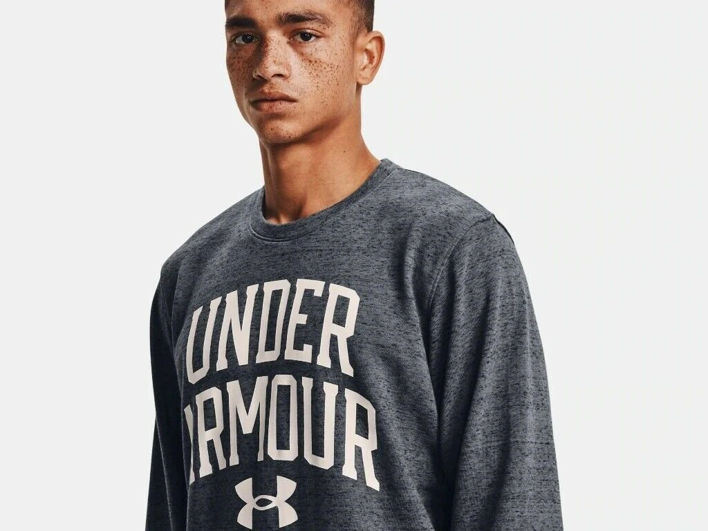 Under Armour Men's UA Rival Terry Crew Big Logo Sweatshirt Pullover 12 Under Armour Men's UA Rival Terry Crew Big Logo Sweatshirt Pullover